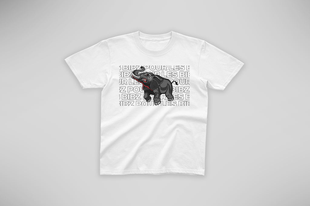 Tee-Shirt Bib'z Elephant Black & White