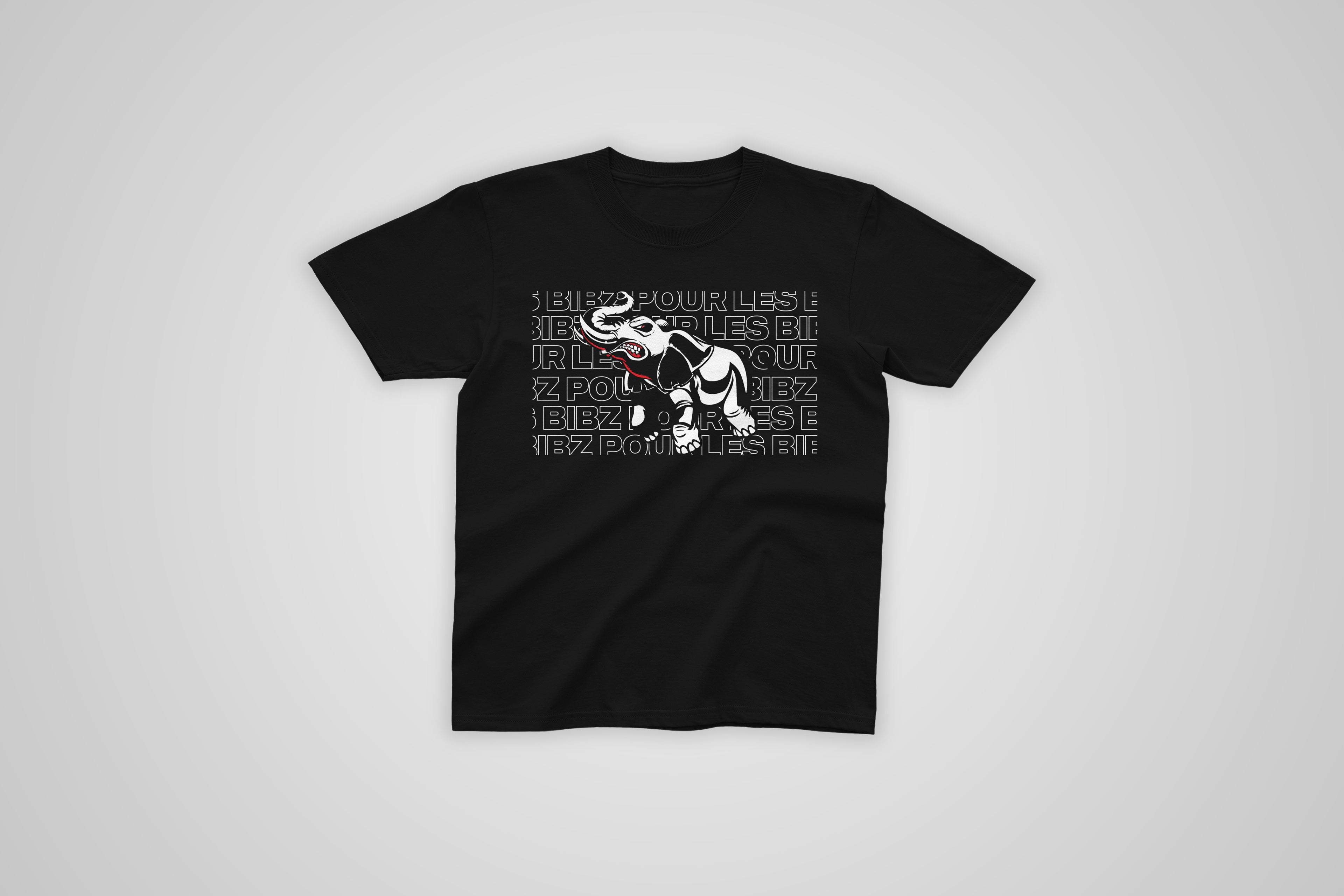 Tee-shirt Bib'z Eléphant Black & White V2