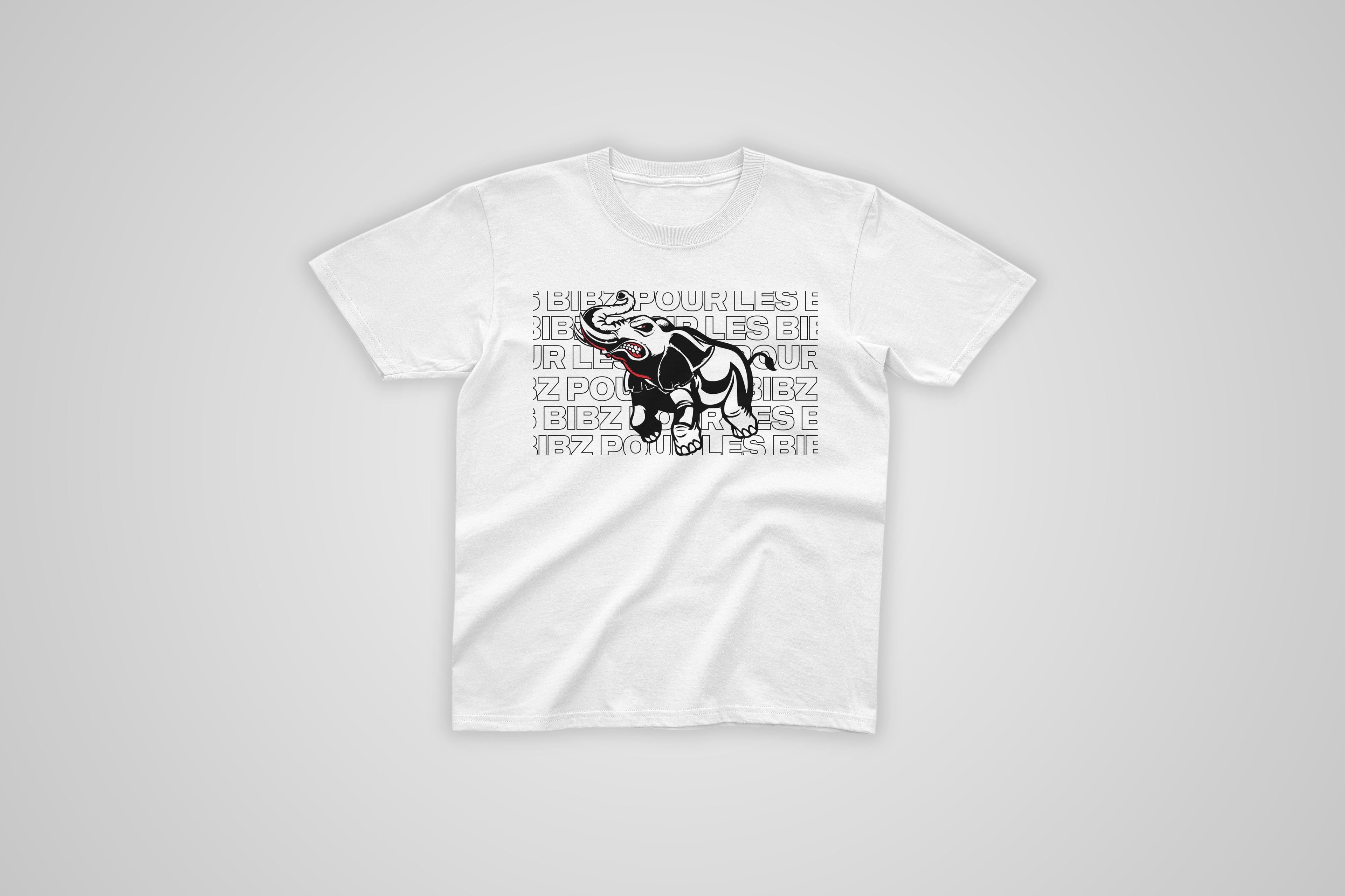 Tee-shirt Bib'z Eléphant Black & White V2