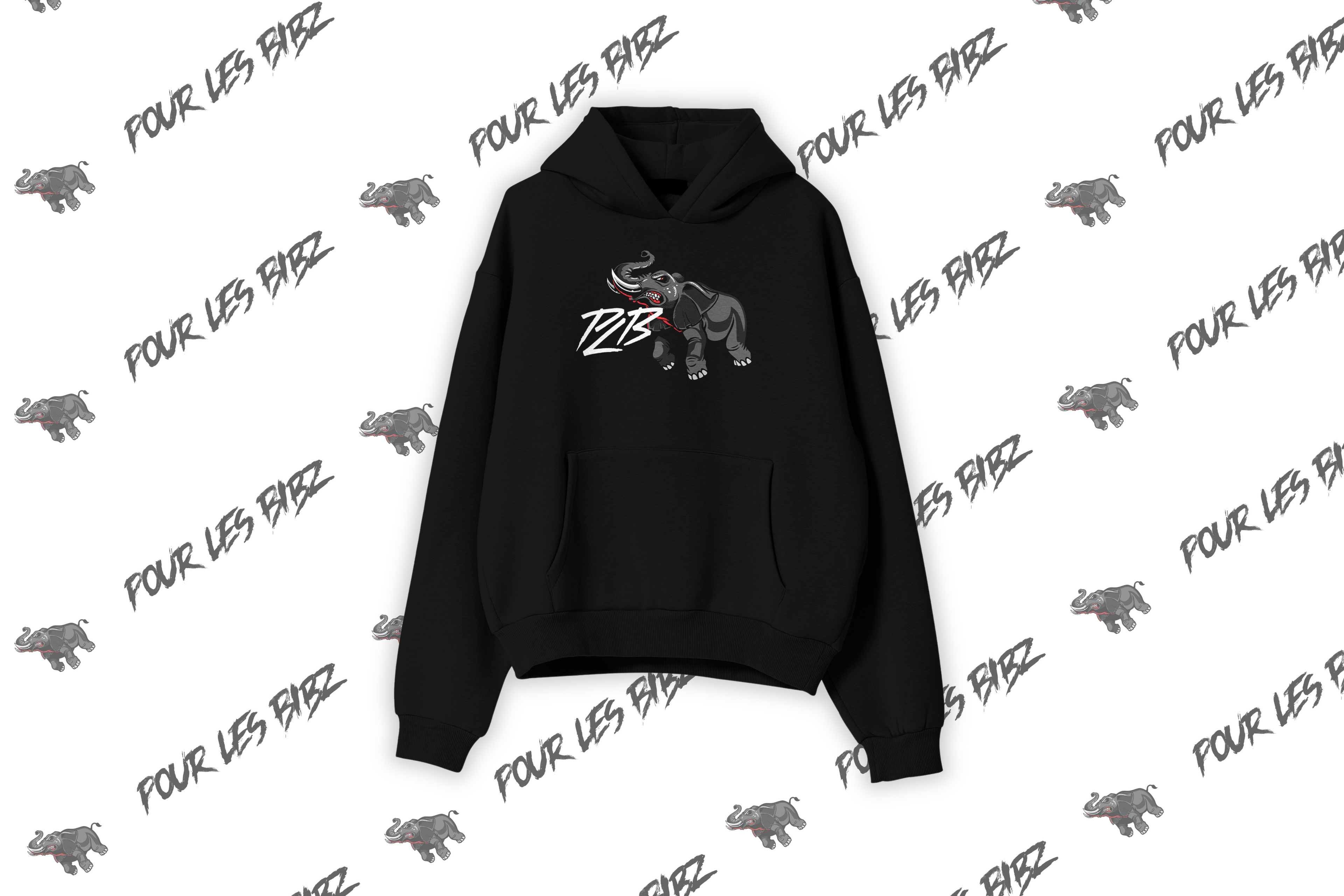 Sweat à capuche PLB Elephant Face V2