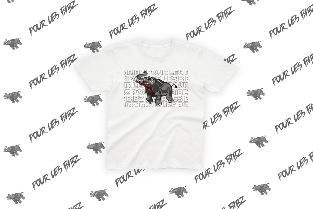 Tee-Shirt Bib'z Elephant Black & White