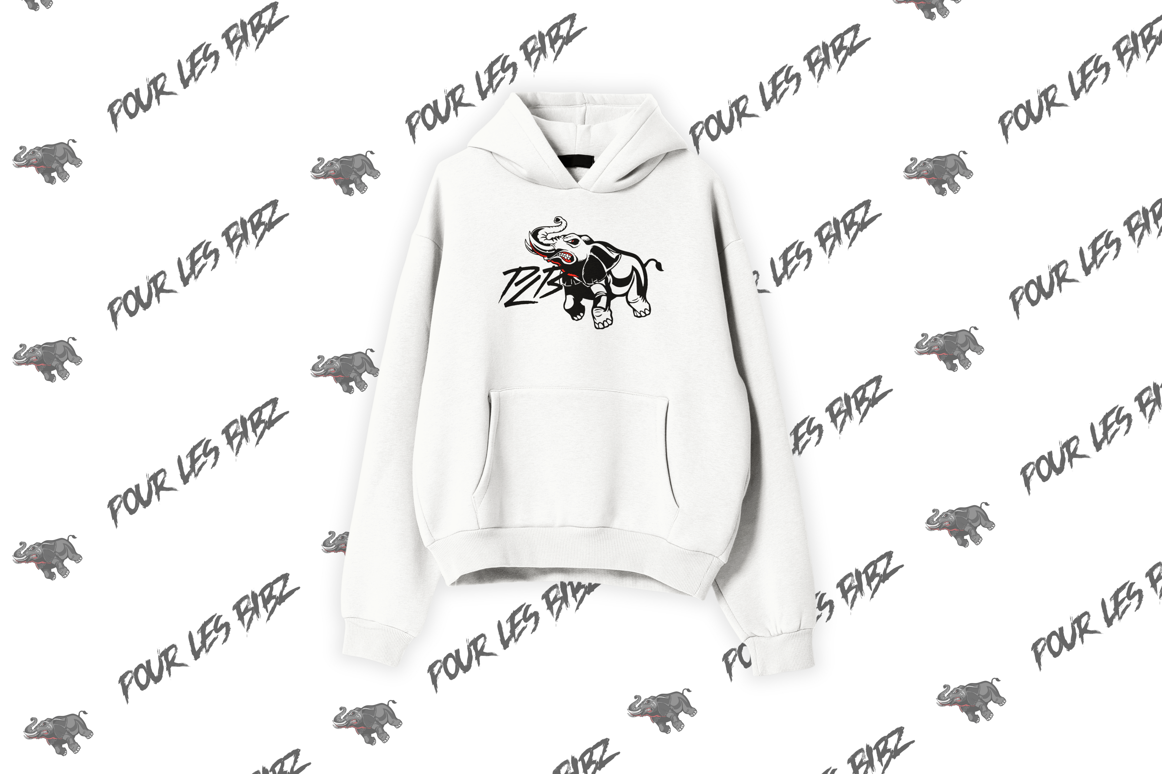 Sweat à capuche PLB Elephant Face