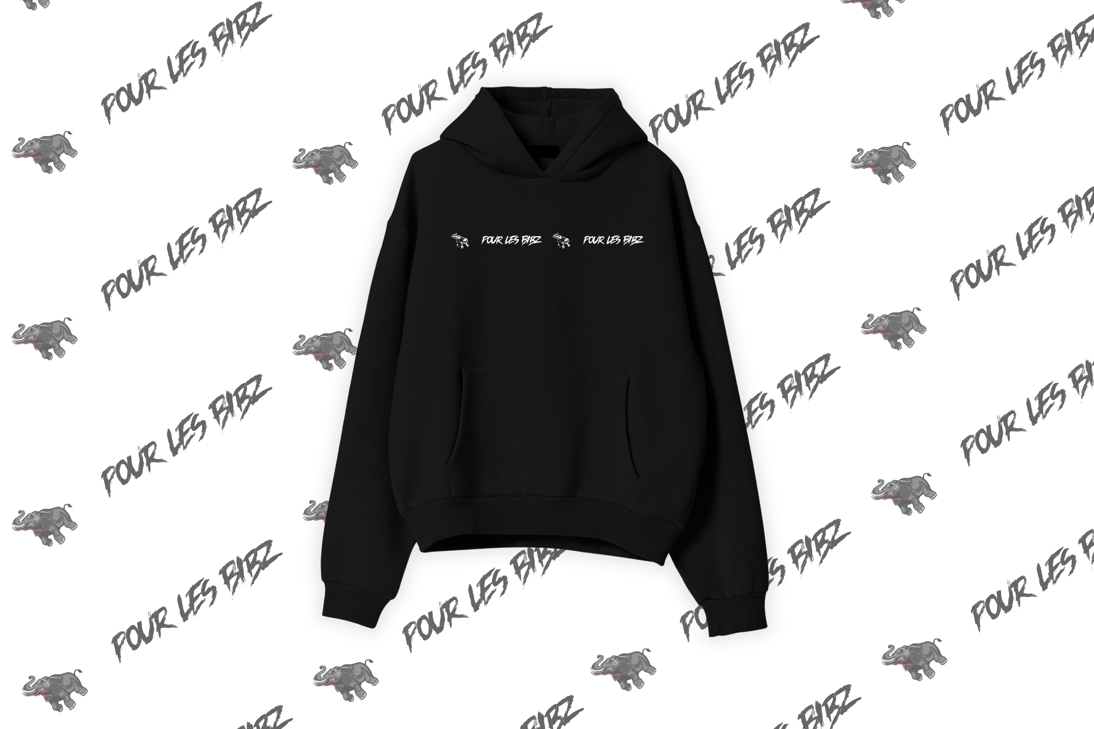 Sweat à capuche PLB Typo