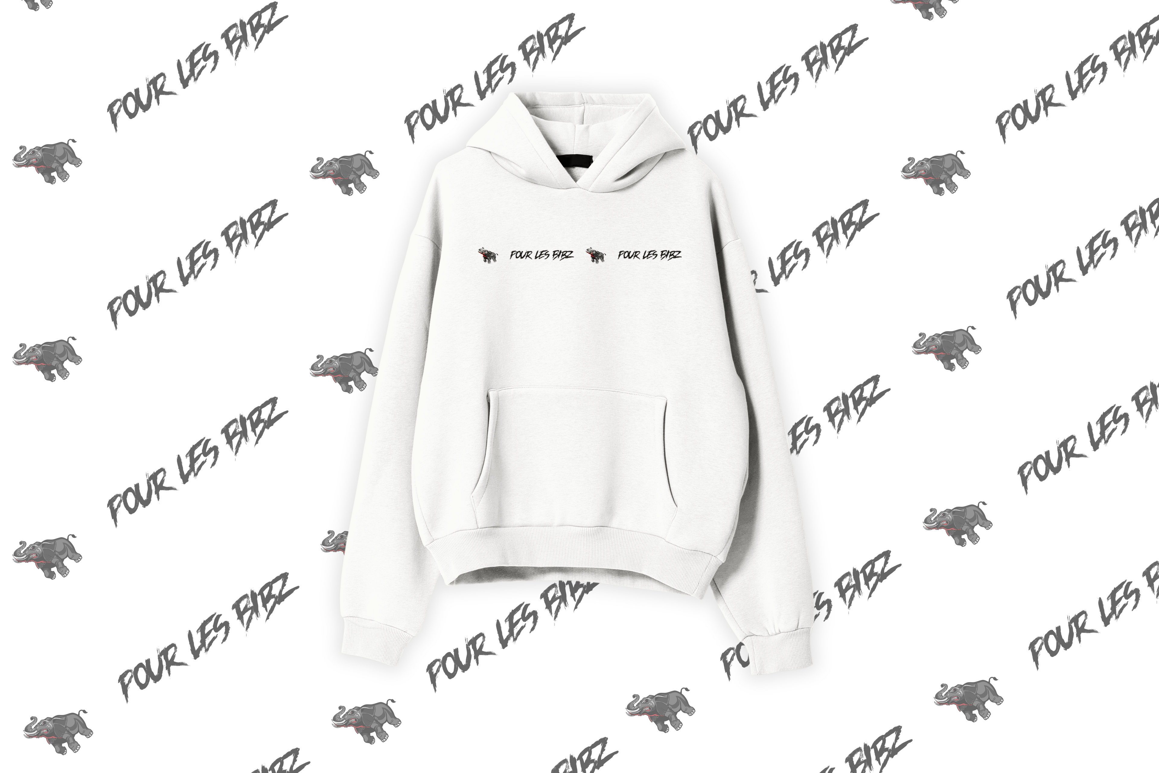 Sweat à capuche PLB Typo